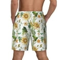 thumbnail image 4 of Haiem Watercolor Bright Sunflowers Mens Swim Trunks with Compression Liner 2 in 1 Swimming Shorts Stretch Swimwear Quick Dry,Board Shorts-Small, 4 of 9