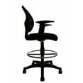 thumbnail image 2 of Nicer Furniture Footing Mid-Back Ergonomic Black Mesh Computer Desk Chair, 2 of 4