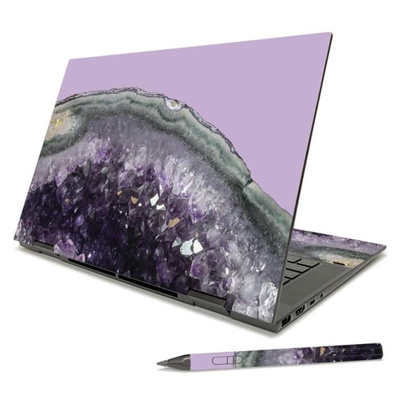 MightySkins HPENX31521-Amethyst Agate Skin Compatible with HP Envy x360 15 in. 2021 - Amethyst Agate