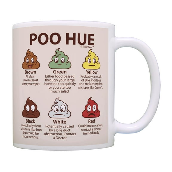 ThisWear Nurse Practitioner Gift Funny RN Gifts Poo Hue CNA 11 ounce Coffee Mug Tan