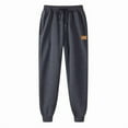 thumbnail image 2 of BiZtdJrK Drawstring Waist Sweatpants Men Soft Casual Activity Pants with Pocket, Dark Gray, S, 2 of 4