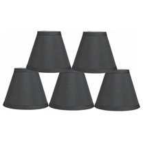 Urbanest Chandelier Lamp Shade, 3x6x5", Gray, Set of 5
