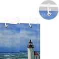 thumbnail image 5 of Coolnut Lighthouse Landscape Bathroom Waterproof Shower Curtain Set Bathtub Curtain with 12 Hooks for Bathroom Decor,Hotel,Room,60x72Inch, 5 of 6