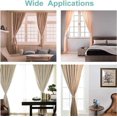 thumbnail image 4 of Window Curtain Tiebacks Clips VS Strong Magnetic Tie Band Home Office Decorative Drapes Weave Holdbacks Holders European Style 1 Pair (gold), 4 of 5
