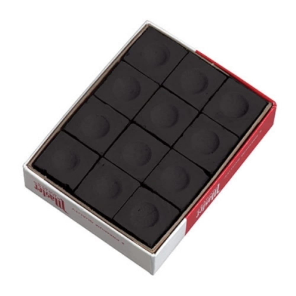 Master BLACK Pool Billiard Cue Q Stick Chalk Doz. Box 12Pack 1 Dozen 12 pack