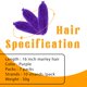 thumbnail image 2 of Extensiones de cabello GOWIT Marley Hair de 16 cm, color morado, 7 paquetes, 2 of 7