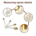 thumbnail image 5 of Gold Measuring Cups Measuring Spoons Set Stainless Steel 8 PIECE Dry and Liquid Ingredients Cooking, 5 of 5