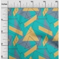 thumbnail image 1 of oneOone Tissu Voile de Coton Bio Rectangle & Triangle Imprimé Géométrique 1 Yard 42 Pouces de Large, 1 of 4