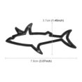 thumbnail image 3 of Shark Shape Car Metal Body Decorative Sticker, 3 of 5