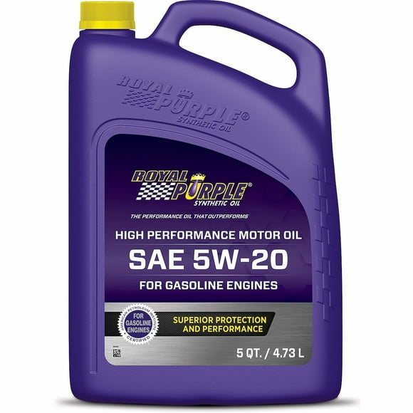 Royal Purple Oil 51520 RP Series; SAE 5W-20; Synthetic; 5 Quart Bottle; Single