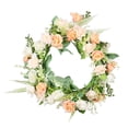 thumbnail image 3 of Guirnalda artificial de rosas para puerta de entrada, ideal para el hogar en San Valentín o estilo rústico. 30 centimetros, 3 of 9