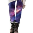 thumbnail image 5 of SELONE Workout Leggings Women's Plus Size Gym Leggings Elastic Waist Full Length Summer Pants Curvy Slim Casual Long Vacation Pants Pull on Yoga Lightweight Multicolor 2XL Breathable Beach Pants, 5 of 7