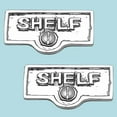 thumbnail image 2 of 2 Switch Plate Tags SHELF Name Signs Labels Chrome Brass Traditional Engraved Wall Light Switch Cover Labels | Renovators Supply, 2 of 2