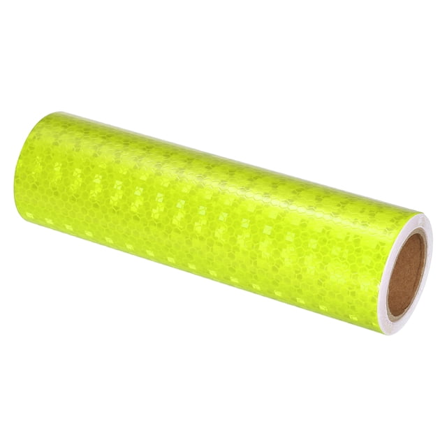 Unique Bargains Reflective Tape, 8' x 10 Ft Waterproof High Visibility Warning Safety Tape, Fluorescent Yellow