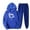 Blue, variant on Womens Sets 2 Piece Outfits Heart Print Sweatsuits Trendy Fall Oversize Workout Sport Gym Vacation Travel Casual Comfortable Lounge Sets Cute Graphic Sweatshirts and Joggers Set
