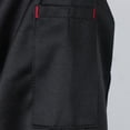 thumbnail image 3 of Shop Coat Cafe Hall Manga larga Cocina Coat Cook Shirt Unisex Negro XL Colco Uniforme del cocinero de los hombres de las mujeres, 3 of 8