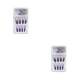 thumbnail image 1 of 1 Juego de prensa de punta francesa en las uñas brillo degradado uñas removibles calcomanías de moda envolturas regalos Kit de manicura para tipo 16 Pegamento 2g, gelatina 24 piezas 2piezas Minnieouse  CBP262279, 1 of 5