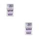 thumbnail image 2 of 1 Juego de prensa de punta francesa en las uñas extensión de gradiente brillo uñas Extra largas moda cubierta completa salón de bailarina DIY tipo 16 Pegamento 2g, gelatina 24 piezas 2piezas Qarigey  CBP262279, 2 of 5