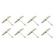 thumbnail image 1 of Soidarity Conector de rodamiento de pesca de 10 piezas, acero inoxidable, línea de gancho giratorio de 360 ​​grados, accesorio de conexión Pescar S, 1 of 6