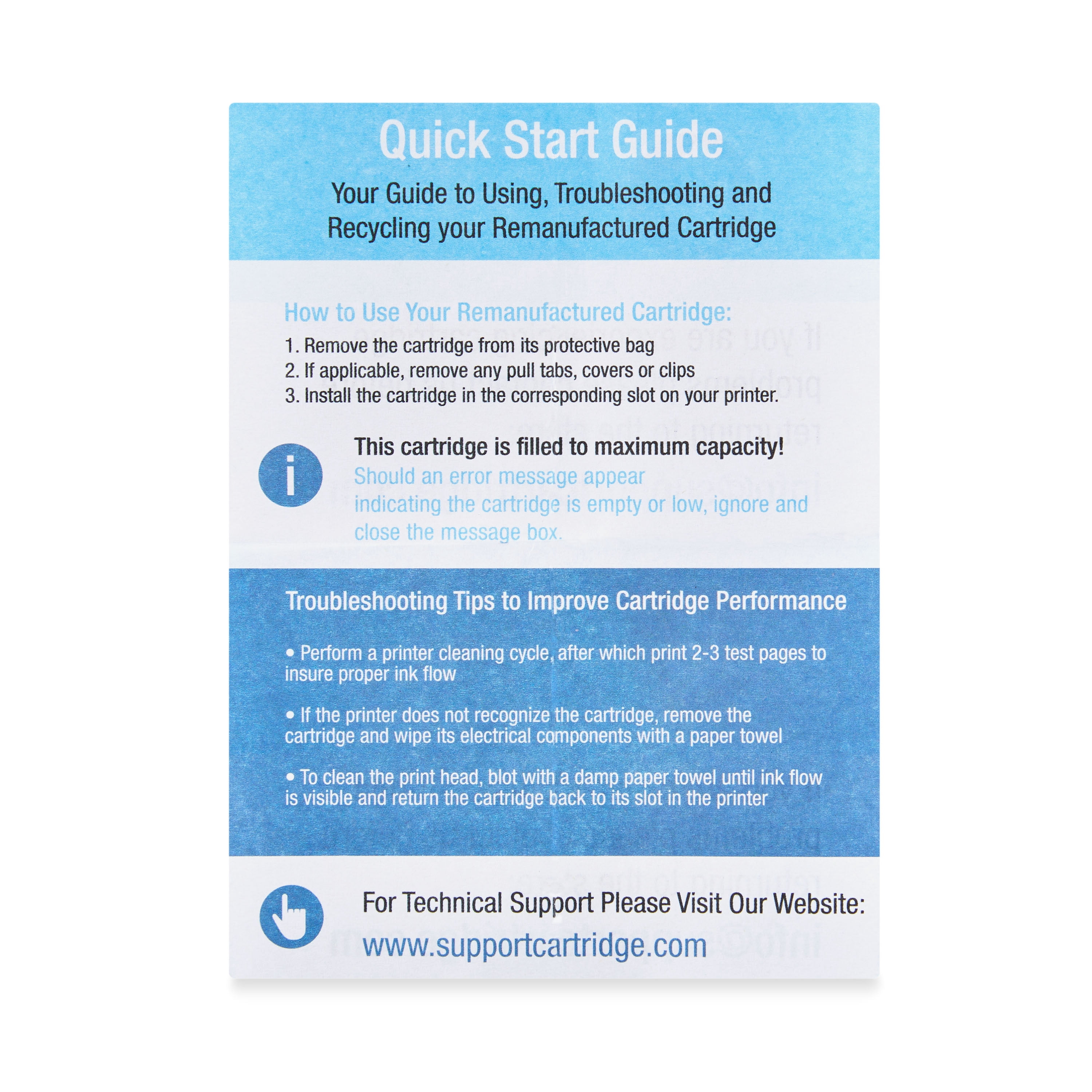 Remanufactured onn Ink Cartridge, HP 63XL Black, 63XL Tri-Color, 2 Cartridges