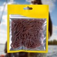 thumbnail image 4 of Señuelo Suave Gusano Rojo 100 Uds. Lombriz Camarón Lubina Cebo Pesca (8cm Rojo Y Marrón), 4 of 8