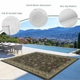 thumbnail image 3 of Sage Green Floral Boho Outdoor Rug for Patio/Deck/Porch, Non-Slip Large Area Rug 6 x 9 Ft, Ethnic Tribe Abstract Art Flower Indoor Outdoor Rugs Washable Area Rugs, Camping Rug Carpet Runner, 3 of 8