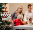 thumbnail image 3 of Adornos navideños, 2020 Familia De Supervivientes Personalizada De Navidad 2020 Decoraciones navideñas Diy Nombre Bendición Resina Muñeco De Nieve Árbol De Navidad Pluma Colgante, 3 of 4