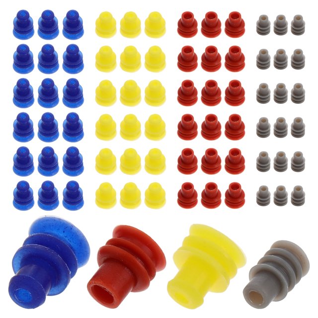 SOPOTUTU 600Ud Tapones De Silicona Impermeables Para Conectores Eléctricos De Auto Con Duradero