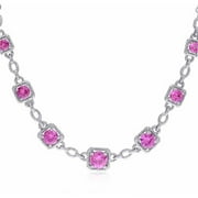 8-7/8 Carat T.g.w. Created Pink Sapphire