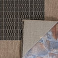 thumbnail image 2 of Couristan 2.25' x 11.75' Checkered Rectangular Area Throw Rug Runner - Brown and Black, 2 of 6