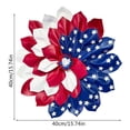 thumbnail image 2 of Nkmbld Patriotic Wreath, 4th of July Wreaths, Independence Day Artificial Wreath Pendant for Veterans Day Memorial Day Flag Day Wall Window Decor, 2 of 4