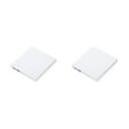 thumbnail image 4 of Tholdsy Plástico PC CD Writer a prueba de golpes interior al aire libre DVD Driver Player blanco Blanco 2piezas, 4 of 6