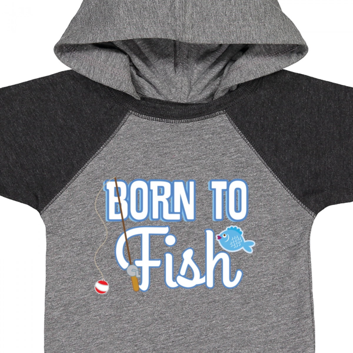 Inktastic Born to Fish Go Fishing Boys or Girls Baby Bodysuit