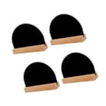 thumbnail image 1 of 4x Mini Tableau Noir Amovible en Bois Double Base en Bois Demi-Rond Tableau de Messages+base, 1 of 9