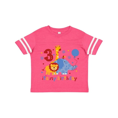 

Inktastic Safari 3rd Birthday Gift Toddler Boy or Toddler Girl T-Shirt