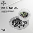 thumbnail image 3 of VIGO Kitchen Sink Strainer in Chrome, 3 of 7