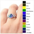 thumbnail image 3 of Heart Color Change Mood Ring Emotion Feeling Temperature Rings Necklace Women, 3 of 5