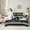 Cyan Brown White Black, variant on jejeloiu Rustic Cow Hide 7-Piece Twin Bedding Sets,Abstract Geometric Rhombus Bedding Comforter Set,Red Brown White Sheet Sets For Boys Kids,Ultra Soft Home Decor Reversible