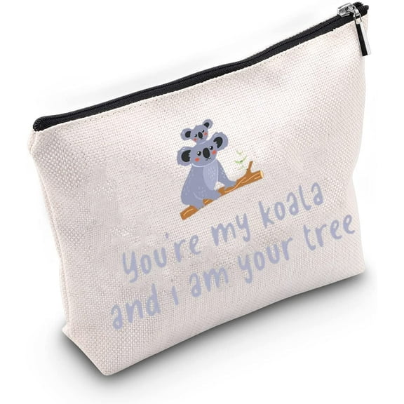 Koala Lover Gift You're My Koala I’m Your Tree Makeup Bag Funny Koala Gift for Girlfriend