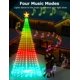 thumbnail image 5 of Árbol de Navidad Innonly de 8 pies con luz inteligente RGBW y 355 LEDs, 5 of 8