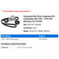 thumbnail image 2 of Serpentine Belt Drive Component Kit - Compatible with 1996 - 1999 Ford Mustang 4.6L V8 GAS 1997 1998, 2 of 2