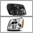 thumbnail image 3 of Genrics GM2502254 GM2503254 Chrome Headlight Assembly Left and Right Side Replacement for 2005-2009 Equinox with Amber Corner Headlamp 15888058, 15888059, 3 of 5