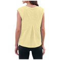 thumbnail image 4 of QUINDOS Womens Tank Tops Gym Beige Summer Casual Fashion Printed Loose Round Neck Sleeveless Womens Camisoles, 4 of 9
