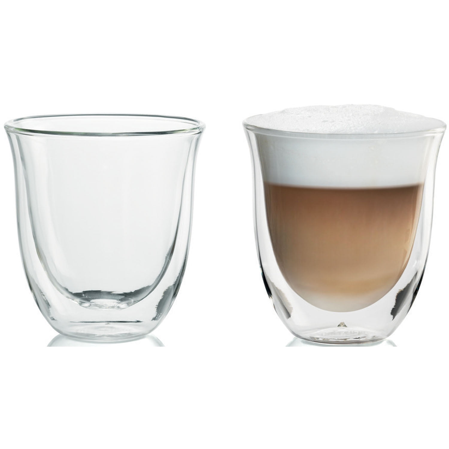 De'Longhi 2 Cappuccino Double Wall Thermal Glasses