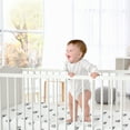 thumbnail image 5 of Boho Rainbow White and Black Fitted Crib Sheet by Sweet Jojo Designs, 5 of 6