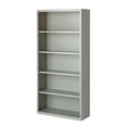 thumbnail image 3 of Hirsh 5 Shelf Metal Bookcase, 72in. Height, Gray, 3 of 6