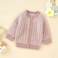 Binhe Baby Girl Boy Knit Cardigan Sweater Hoodies Warm Tops Toddler