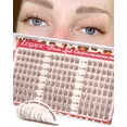 thumbnail image 1 of Extensiones de pestañas Zegaine Short Brown Lash Clusters, 144 unidades, 1 of 8