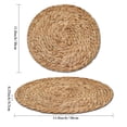 thumbnail image 3 of Pot Mats Handwoven Rattan Placemats Round Heat Insulation Mats Natural Woven Table Mats For Dining Home Wedding Decor, 3 of 3
