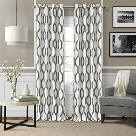 Elrene Blackout Room Darkening Grommet Linen Window Curtain